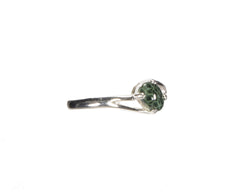 Greenstone Ring  7 x 5mm  Split-V setting  4980