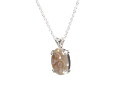 Lake Superior  Eye Agate Pendant 14mm x 10mm  4878