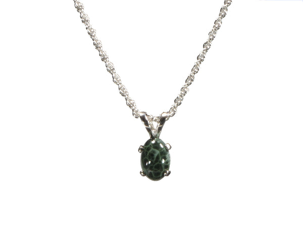 Greenstone  7mm x 5mm Pendant