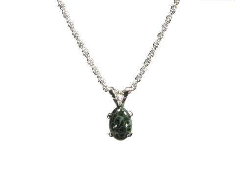 Greenstone  7mm x 5mm Pendant