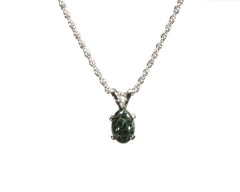 Greenstone  7mm x 5mm Pendant