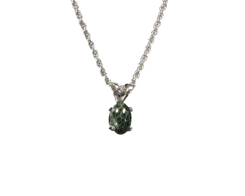 Greenstone  7mm x 5mm Pendant