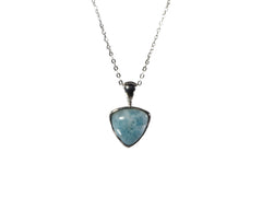 Larimar Pendant 10 x 10mm Trillion Style  5115