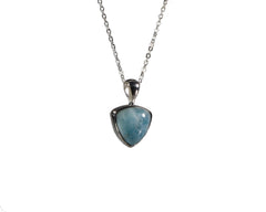 Larimar Pendant 10 x 10mm Trillion Style  5115
