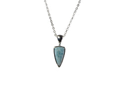 Larimar Pendant 6 x 12mm Long Point   5122