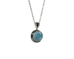 Larimar Pendant 10mm Round  5128