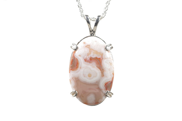 lake Superior Agate Pendant 24mm x 16mm  4534
