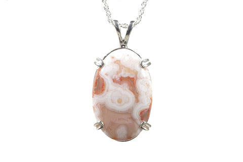 lake Superior Agate Pendant 24mm x 16mm  4534