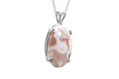 lake Superior Agate Pendant 24mm x 16mm  4534