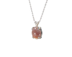 Lake Superior Agate Pendant 12 x 10mm  4614