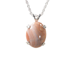 Lake Superior Agate Pendant 15x12mm  4528