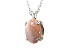 Lake Superior Agate Pendant 15x12mm  4528