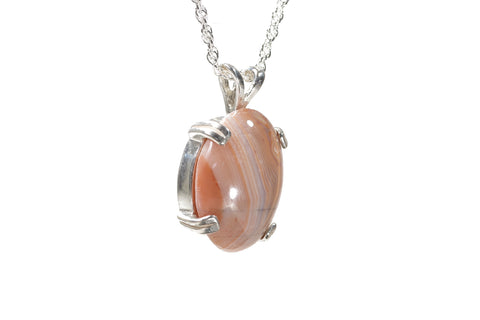 Lake Superior Agate Pendant 15x12mm  4528