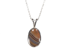 Lake Superior Agate 20 x 12mm Pendant  5394