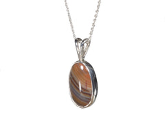 Lake Superior Agate 20 x 12mm Pendant  5394
