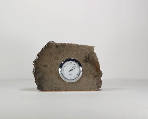 Petoskey Stone Mini Quartz Clock Small 84 5252