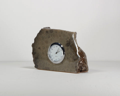 Petoskey Stone Mini Quartz Clock Small 84 5252