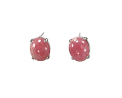 Rhodocrosite oval Pendant and Earring set  5065