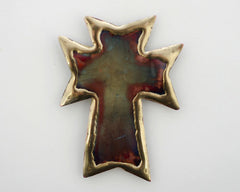 Copper Art Cross Magnet