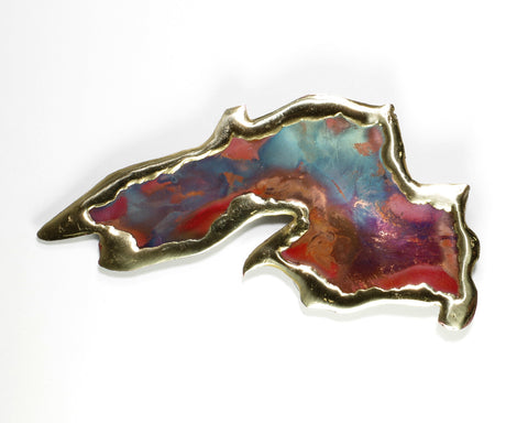 Copper Art Lake Superior Magnet