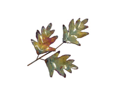 Copper Art Oak Leaf 3-Leaf Spray Large