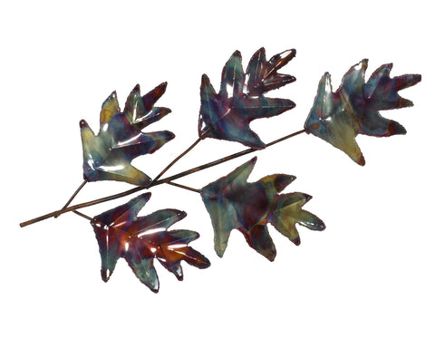 Copper Art Oak Leaf 5-leaf spray Large
