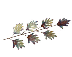 Copper Art Oak Leaf  7-leaf Spray Small