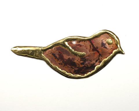 Copper Art Chickadee Ornament