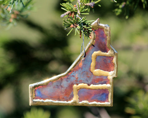Copper Art Mine Shaft Ornament
