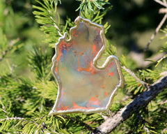 Copper Art Lower Michigan Ornament Large