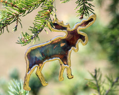 Copper Art Moose Ornament