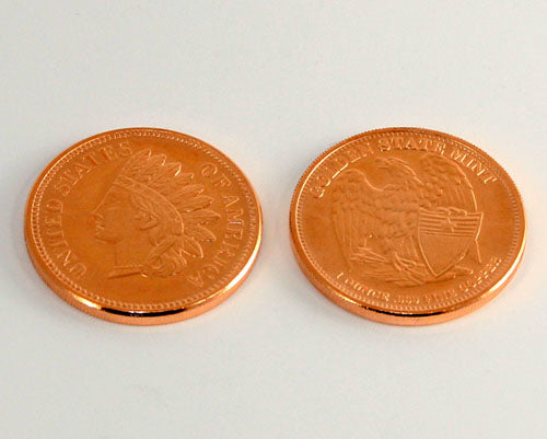 1oz Copper Coin in Indianhead Penny design