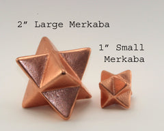 Solid Copper Merkaba Small