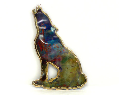 Copper Art Wolf