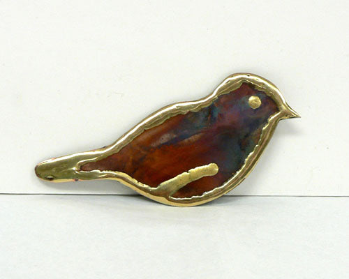 Copper Art Chickadee Magnet