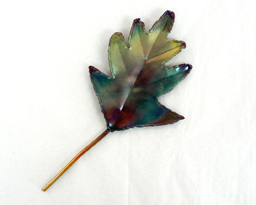 Small Copper Art Oak Leaf