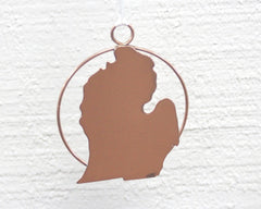 Copper Lower Peninsula Ornament